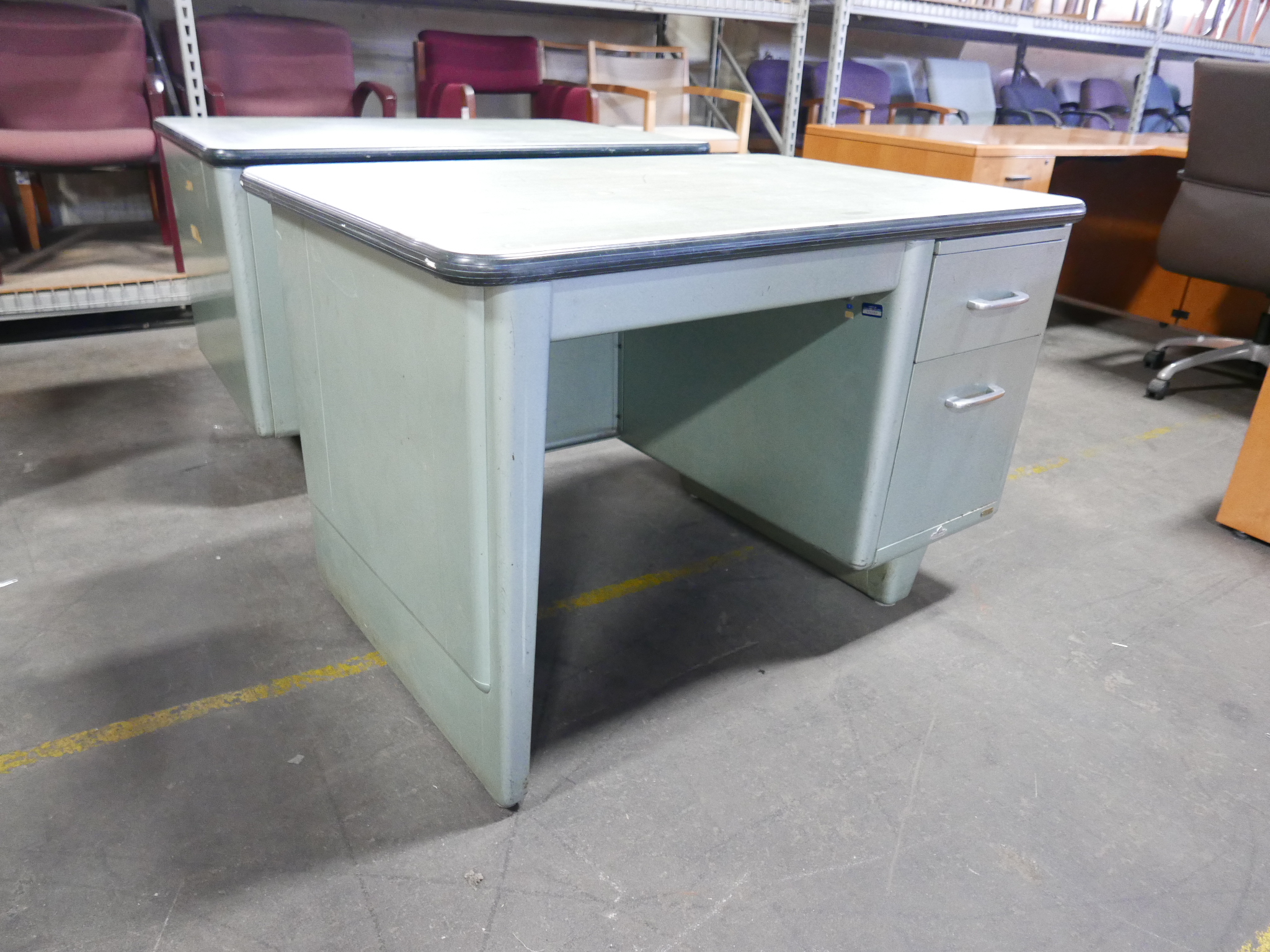 Rare Sp Tanker Desk Mint Green Tr Trading Company